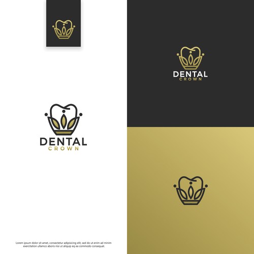 Dental logo with the title 'Dental Crown'