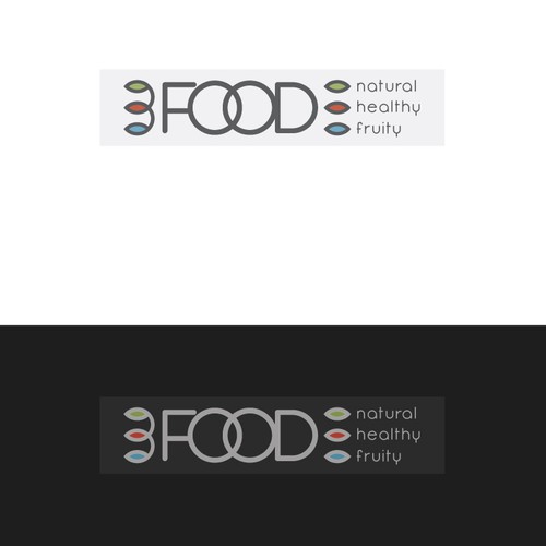 Cuisine design with the title 'THREE FOOD'