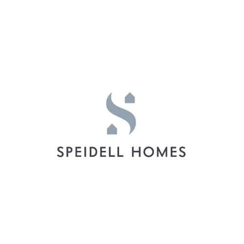 Mortgage brand with the title 'Logo for Speidell Homes, a house builder and real estate company'