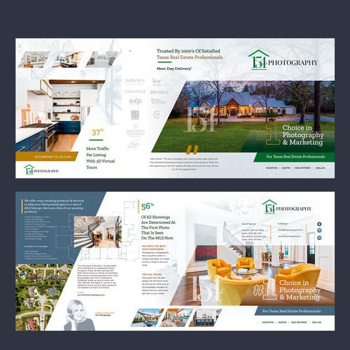 B2B design with the title 'https://es.99designs.com/brochure-design/contests/page-z-fold-flyer-real-estate-photography-company-1121512/entries#:~:text=6-Page%20Z-Fold%20Flyer%20for%20Real%20Estate%20Photography%20Company'
