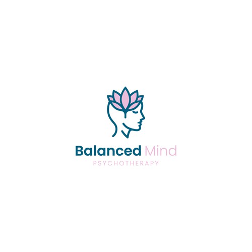 Psychotherapy logo with the title 'Balanced Mind'