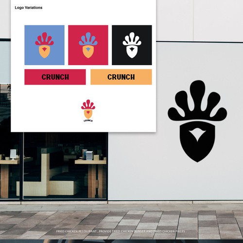 Crown brand with the title 'Brand Identity for Crunch'