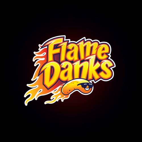 Snack logo with the title 'Flame Danks'