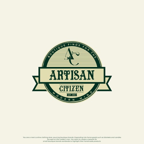 Boutique brand with the title 'Bold emblem logo men's boutique brand'