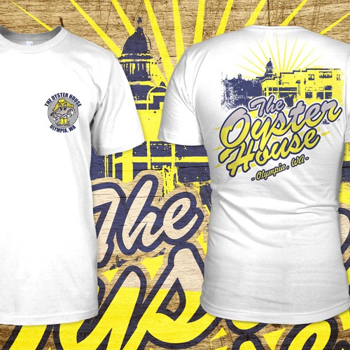 Restaurant t-shirt with the title 'Tee for The Oyster House'
