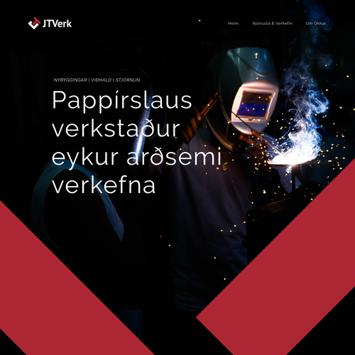 Construction website with the title 'Construction Firm Website'