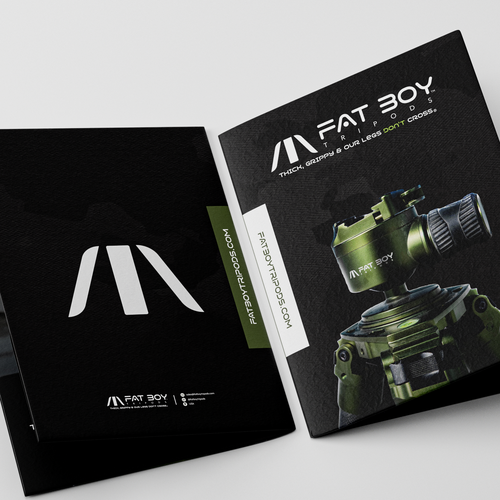 Folder design with the title ' folder design tripod '