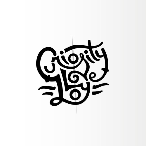 Handwritten design with the title 'Letter Caligraphy'