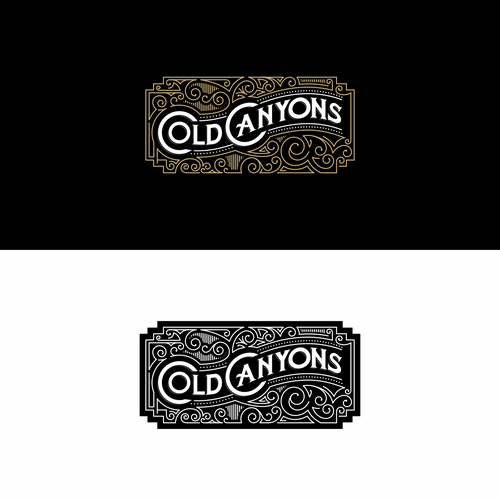 Art Deco logo with the title 'Cold Canyon Band'