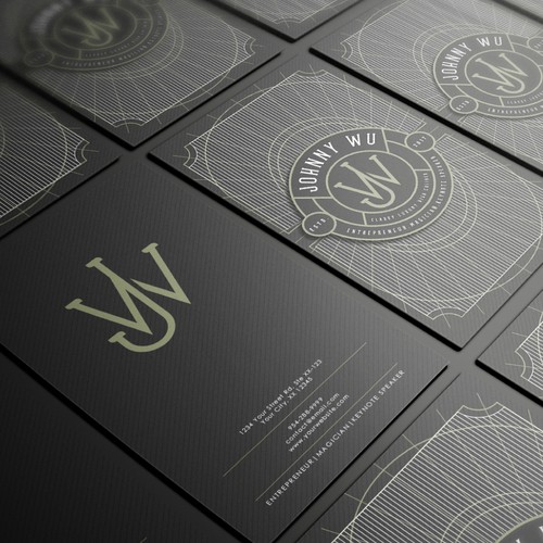 Detailed design with the title 'JW'