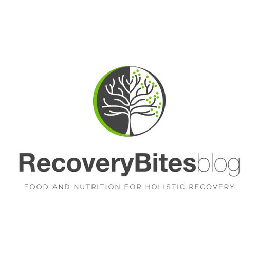 Holistic logo with the title 'Logo for a Nutrition Recovery blog '