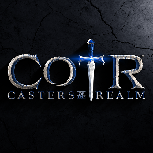 Barbarian logo with the title 'Logo design for Casters of the Realm'
