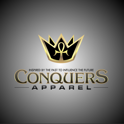 Clothing line logo with the title 'Conquers Apparel'