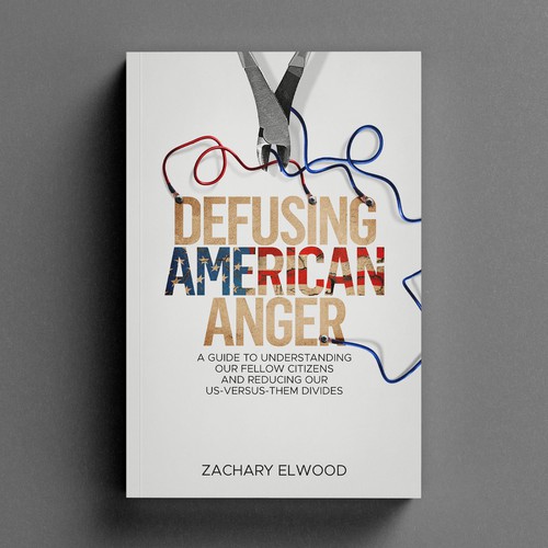 Texture design with the title 'Book Cover for Defusing American Anger'