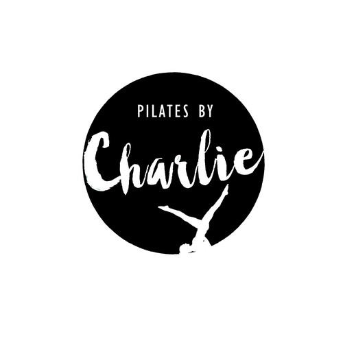 Pilates logo with the title 'Logo for a Pilates teacher'