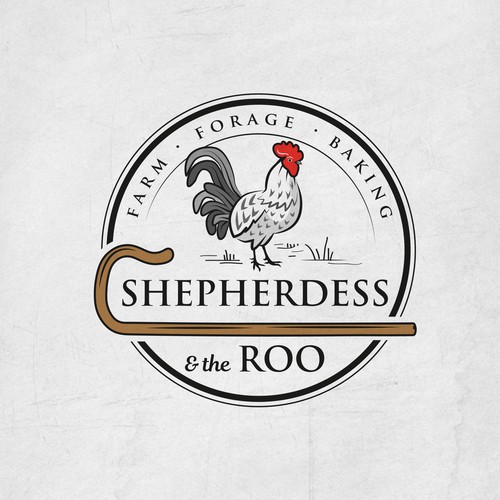 Chicken king logo with the title 'chicken logo'