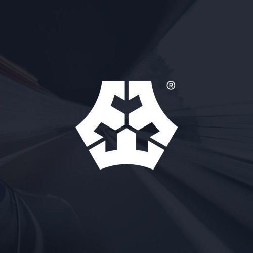 Transportation logo with the title 'Geometric Logo Design for Triple Crown Transportation'