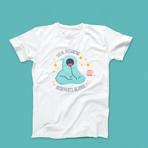 Coffee t-shirt with the title 'T shirt design'