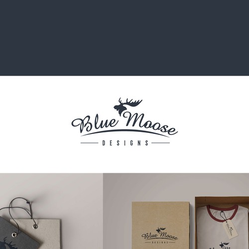 Moose logo with the title 'Blue Moose Designs'