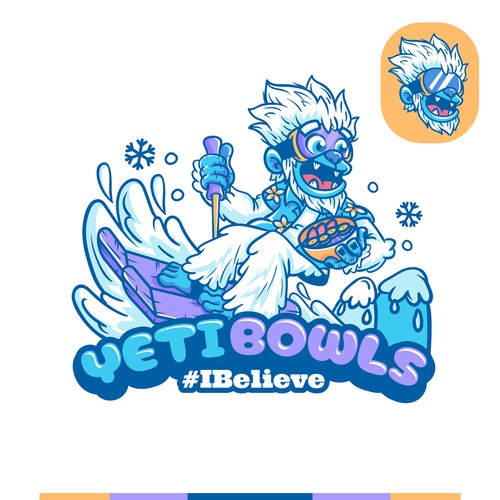 Yeti logo with the title 'Yeti Logo Bowls'