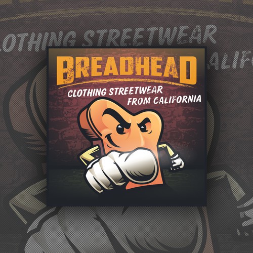 Street art design with the title 'Banner ad Design for Breadhead'