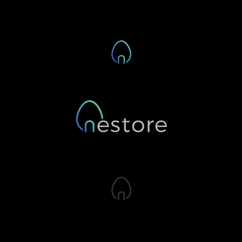 Egg logo with the title 'Nestore'