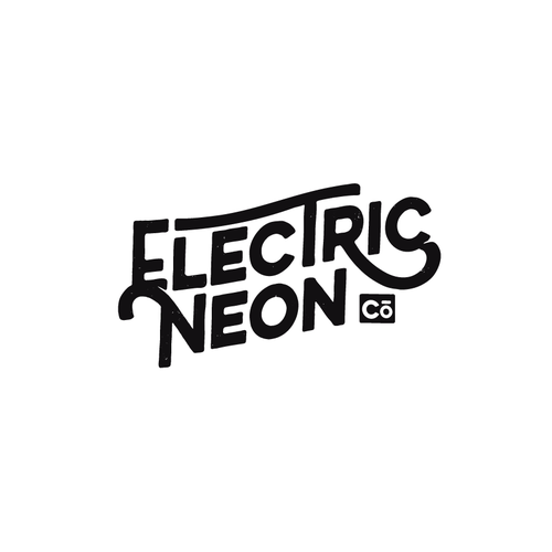 Neon logo with the title 'retro logo for neon company'