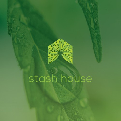 Cannabis leaf logo with the title 'Eye-catching logo for wholesale cannabis products'