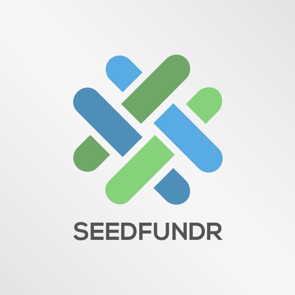 Fundraising logo with the title 'Logo design for SeedFundr'