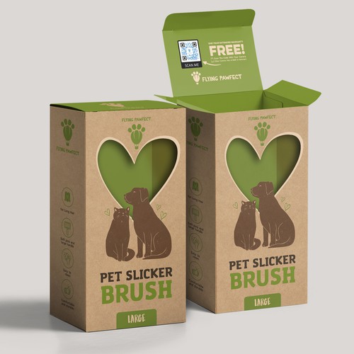 Eco-friendly packaging with the title 'package and Logo design'