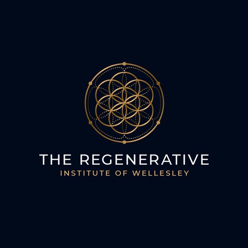 Sacred geometry logo with the title 'Logo for a Regenerative Clinic'