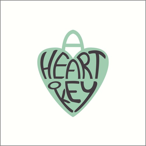 Compact logo with the title 'A heart key '