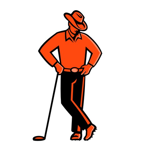 Golf logo with the title 'Cowboy Golf'