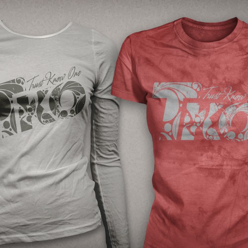 Abstract t-shirt with the title 'TKO'