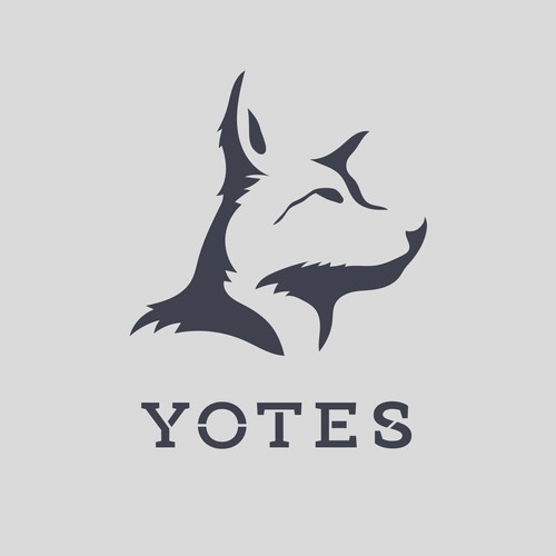 Coyote design with the title ''Yotes' Coyote Logo Concept'