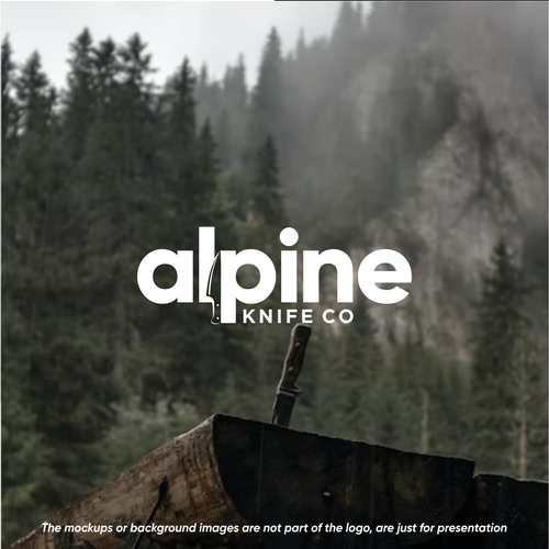 Kitchen design with the title 'Alpine Kinfe'
