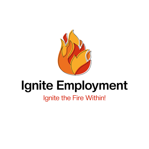 Recruitment logo with the title 'Logo Design'