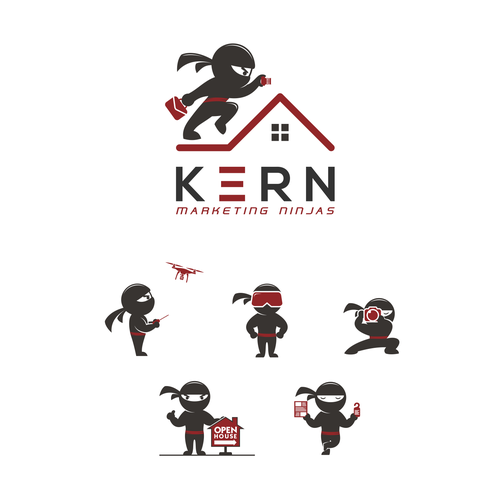 Ninja logo with the title 'KERN marketing ninjas'