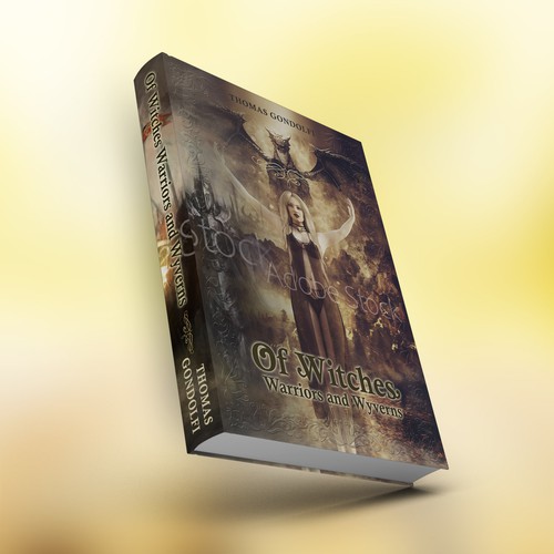 Witch book cover with the title 'Book Cover design'