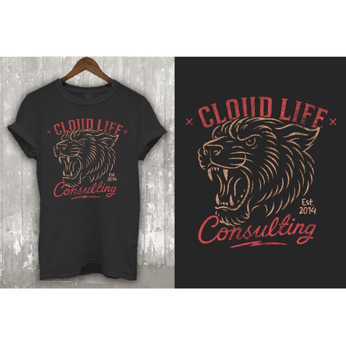 Computer t-shirt with the title 'CLOUD LIFE CONSULTING'