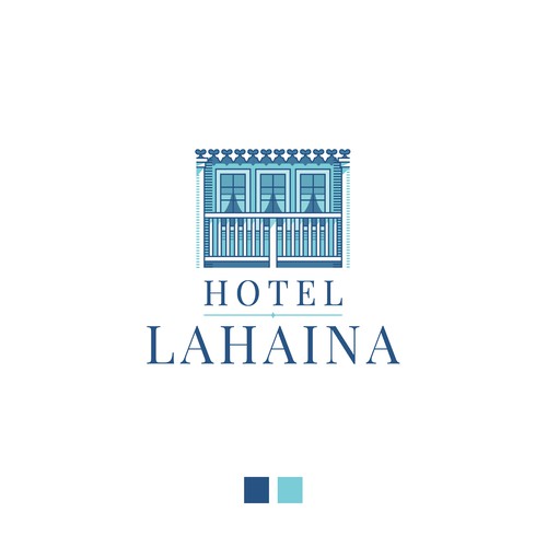 Hotel brand with the title 'Hotel Lahaina Logo'
