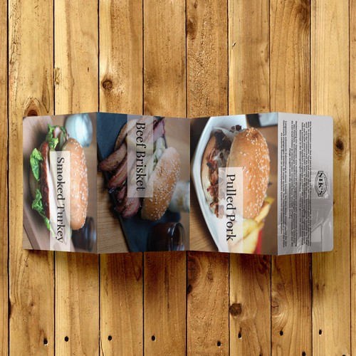 Fast food design with the title 'ZigZag Brochure'