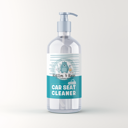 Kids label with the title 'Mother Focused Cleaning Product Label'