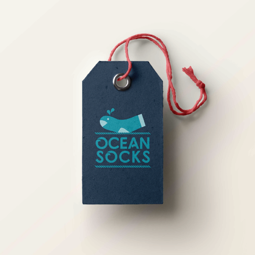 Sock design with the title 'Logo for a sock company'