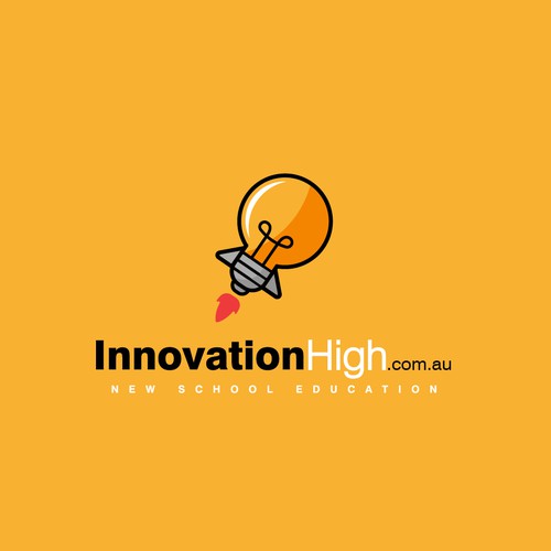 Lamp design with the title 'Logo InnovationHigh.com.au'