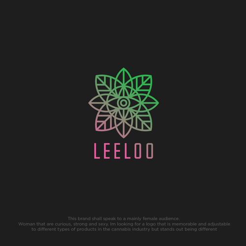 New logo with the title 'Winning Logo for LeeLoo Cannabinoid products that aim towards females mostly'