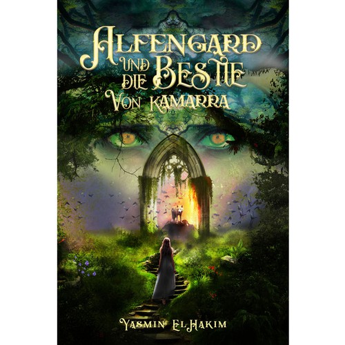 Wolf design with the title 'Fantasy'