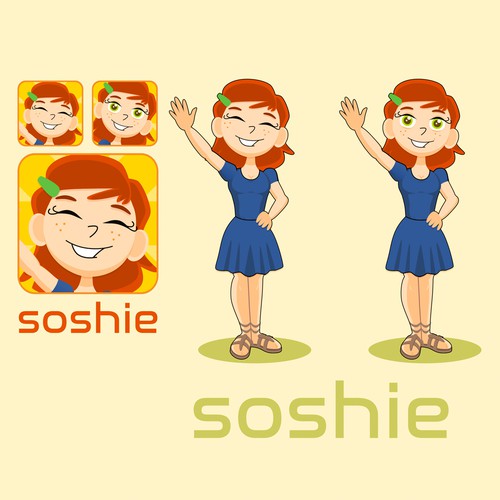 Dress design with the title 'Soshie'