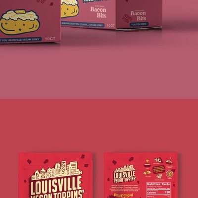 Louisville Vegan Toppins' - Packaging refresh