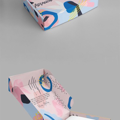 Mailing box abstract design